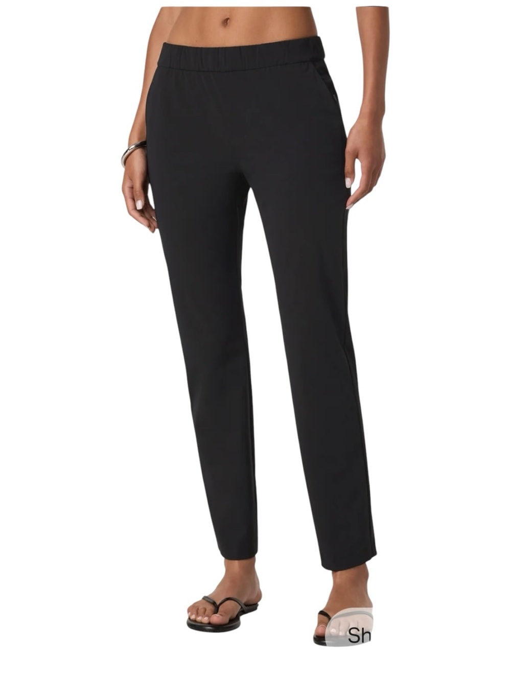 Vuori Miles Ankle Pant Womens Sz Large Black Pockets Gym Athleisure Performance - Picture 3 of 9